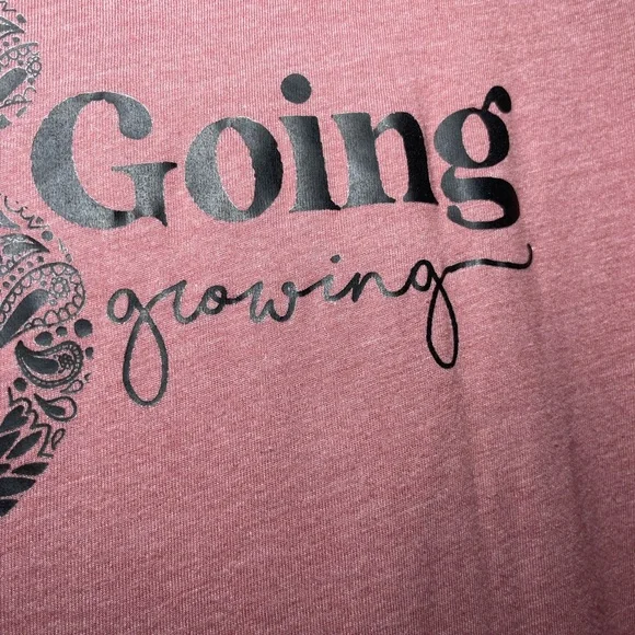 Bella + Canvas Keep Going Maroon Women’s Graphic Tee - Picture 5 of 13